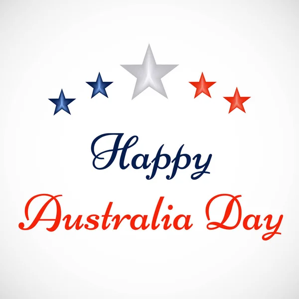 Illustration of Australia Flag for Australia Day — Stock Vector