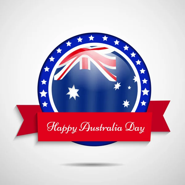 Ilustración de Bandera de Australia para el Día de Australia — Vector de stock