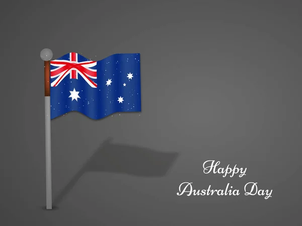 Ilustración de Bandera de Australia para el Día de Australia — Vector de stock