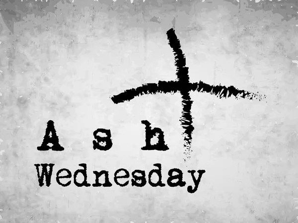 Иллюстрация фона для Ash Wednesday — стоковый вектор