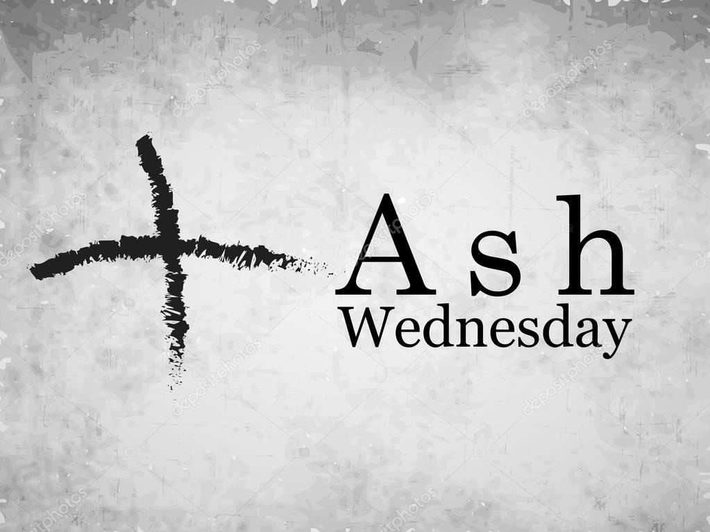 Illustration of background for Ash Wednesday