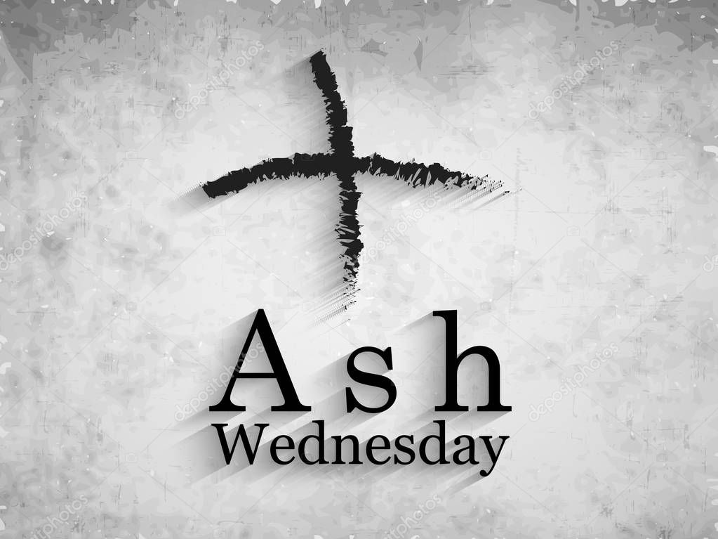 Illustration of background for Ash Wednesday