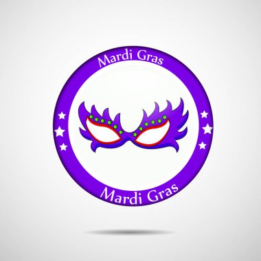 Mardi Gras için öğeleri şekil