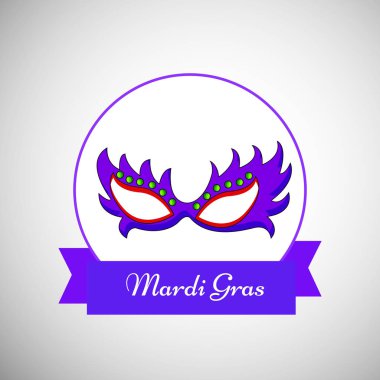 Mardi Gras için öğeleri şekil