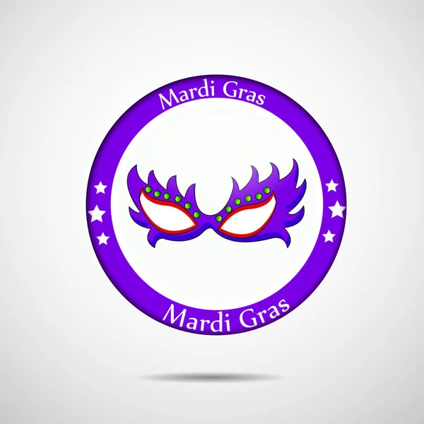 Ilustración de elementos para el Mardi Gras — Vector de stock