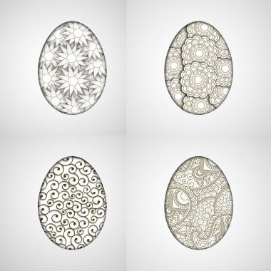 Paskalya vesilesiyle için Paskalya öğeleri şekil