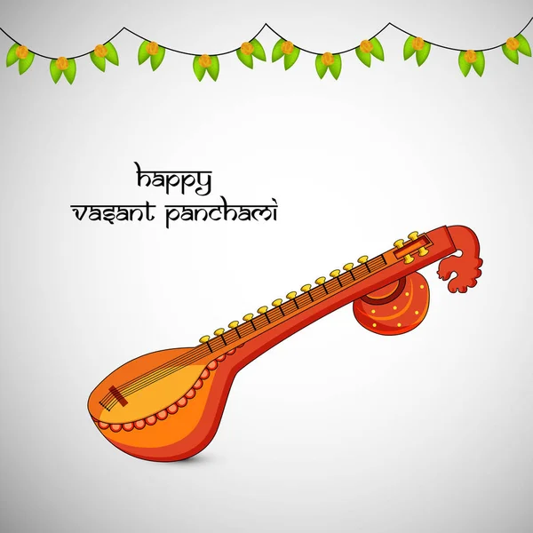 Illustration d'éléments pour Vasant Panchami — Image vectorielle