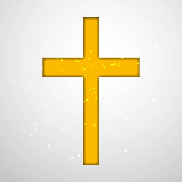 Ilustración de la Cruz con motivo del Viernes Santo — Vector de stock