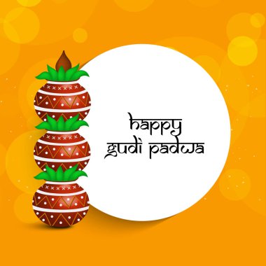 Gudi Padwa vesilesiyle için öğeleri şekil