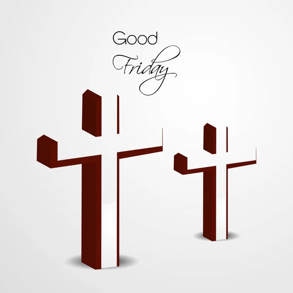 Illustration of Cross for the occasion of Good Friday — Stock Vector