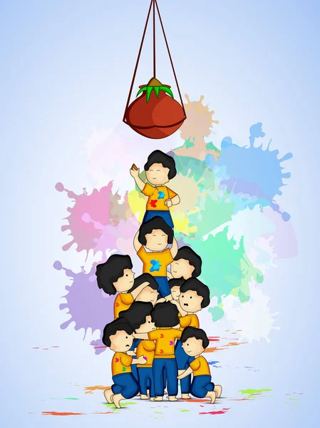 Illustration des éléments pour le festival Holi — Image vectorielle