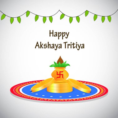 Akshaya Tritiya için öğelerin llustration 