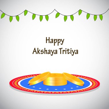Akshaya Tritiya için öğelerin llustration 