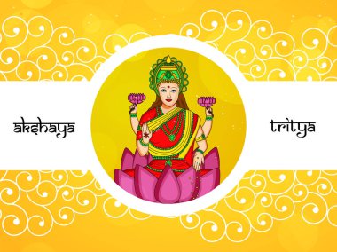 Akshaya Tritiya için öğelerin llustration 