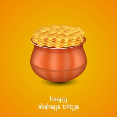 Akshaya Tritiya için öğelerin llustration 