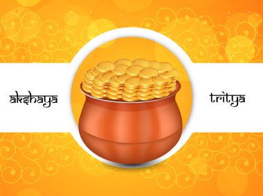 Akshaya Tritiya için öğelerin llustration 