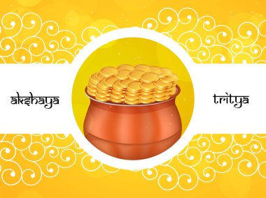 Akshaya Tritiya için öğelerin llustration 