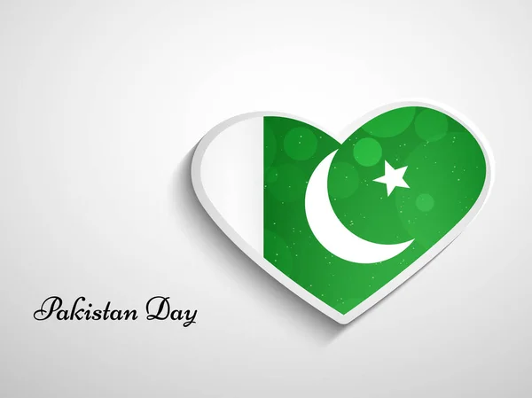 Ilustración de Bandera de Pakistán para el Día de Pakistán — Archivo Imágenes Vectoriales