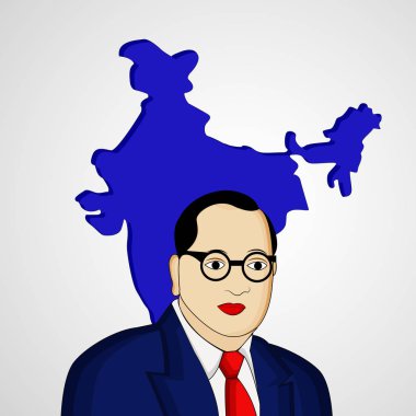 Dr. B. R. Ambedkar Ambedkar Jayanti için çizimi