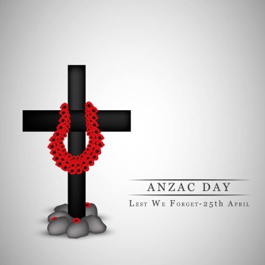 Anzak günü için öğeleri şekil