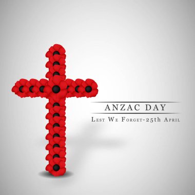 Anzak günü için öğeleri şekil