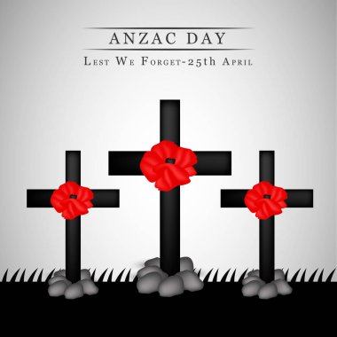 Anzak günü için öğeleri şekil