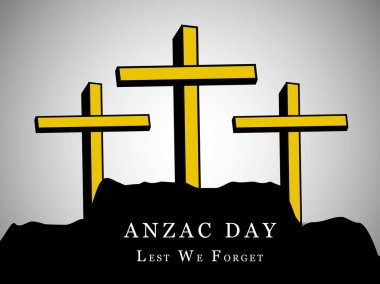 Anzak günü için öğeleri şekil