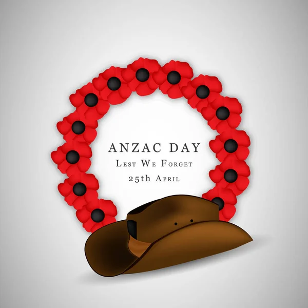 Anzac 일에 대 한 요소의 그림 — 스톡 벡터