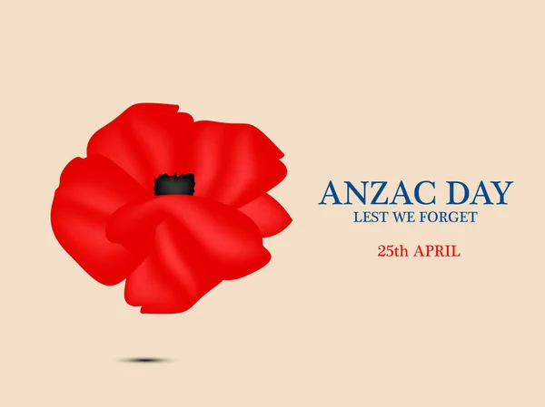 Ilustrație de elemente pentru Ziua Anzac — Vector de stoc