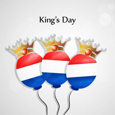 Hollanda bayrağı çizimi Kings gün için