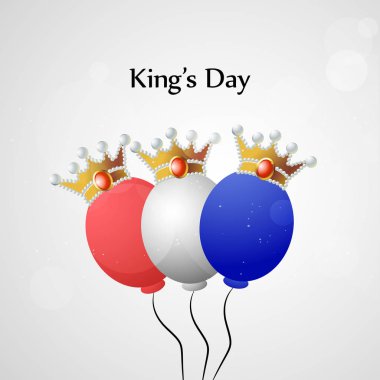 Hollanda bayrağı çizimi Kings gün için