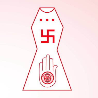 Lord Mahavira Mahavir Jayanti için çizimi