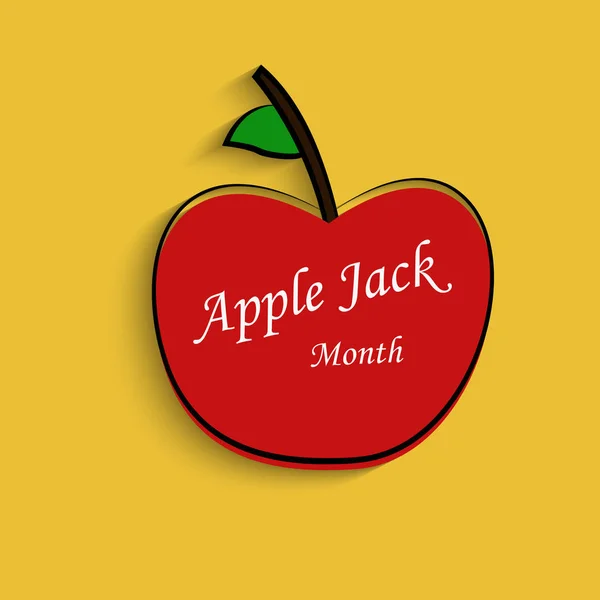 Apple resmi Apple Jack ay için — Stok Vektör