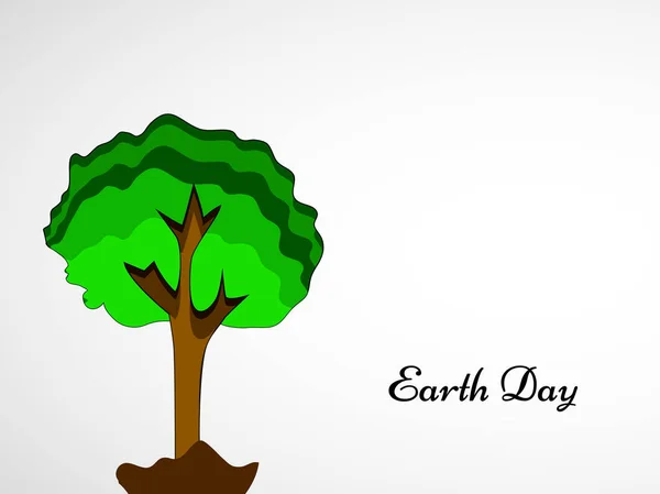 Illustration der Elemente für den Tag der Erde — Stockvektor