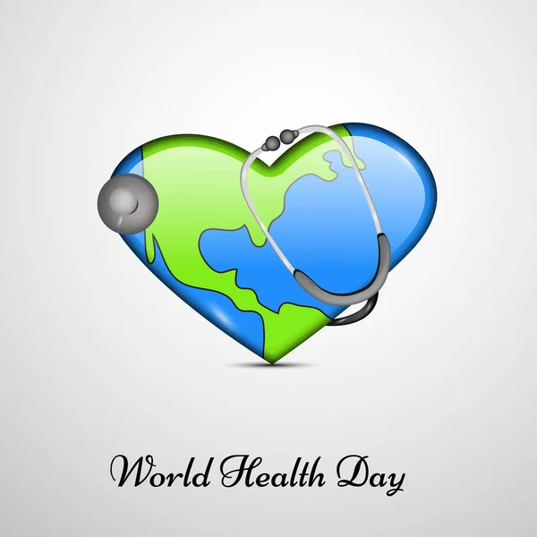 Ilustración de elementos para el Día Mundial de la Salud — Vector de stock
