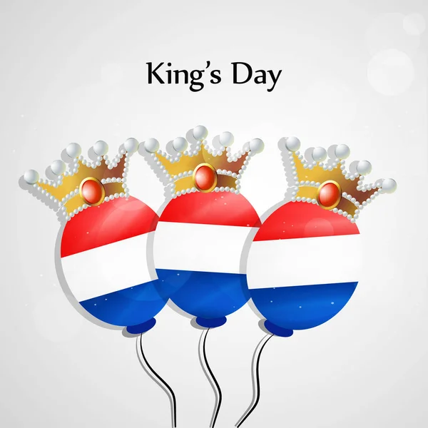 Hollanda bayrağı çizimi Kings gün için