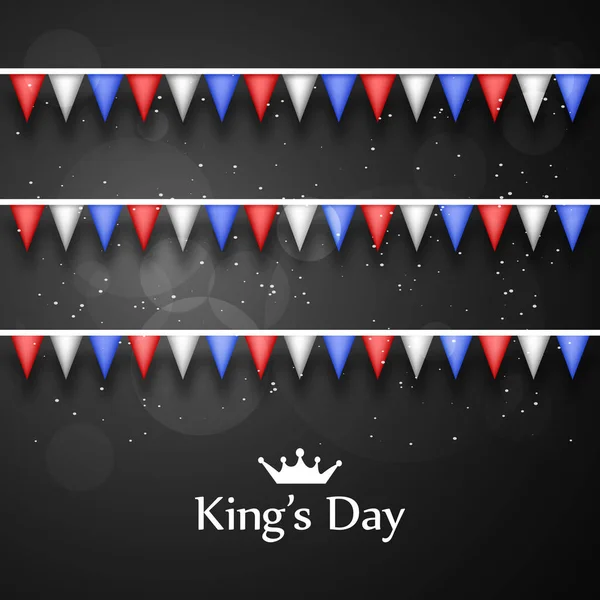 Ilustración del Día de la Bandera de los Reyes — Vector de stock