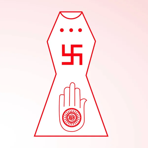 Lord Mahavira Mahavir Jayanti için çizimi