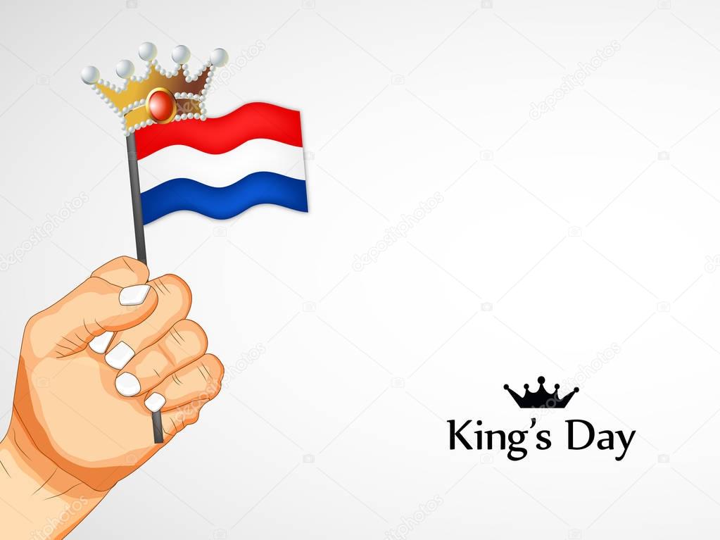 Illustration of Netherlands Flag for Kings Day