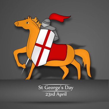 İngiltere bayrak çizimi St George's gün için