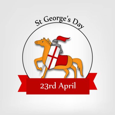 İngiltere bayrak çizimi St George's gün için