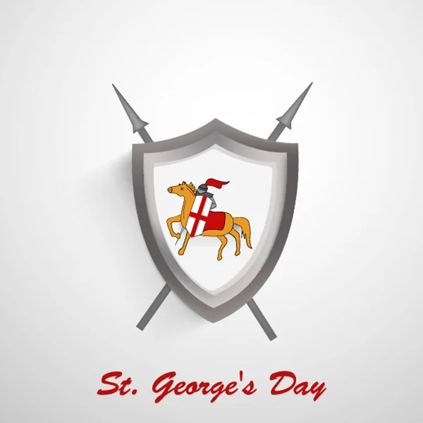 Ilustração da Inglaterra Bandeira para o Dia de São Jorge —  Vetores de Stock