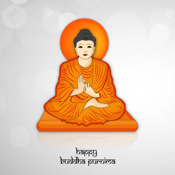 Illustration Fond Pour Festival Bouddhisme Hindou Buddha Purnima — Image vectorielle