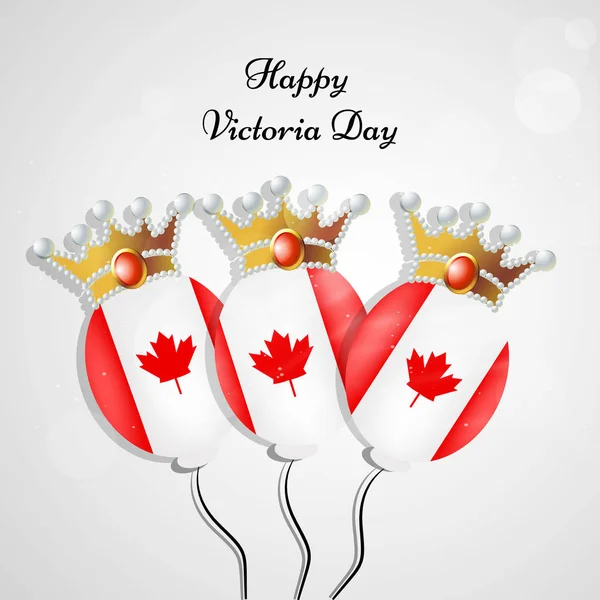 Illustration Canada Victoria Day Background — Stock Vector