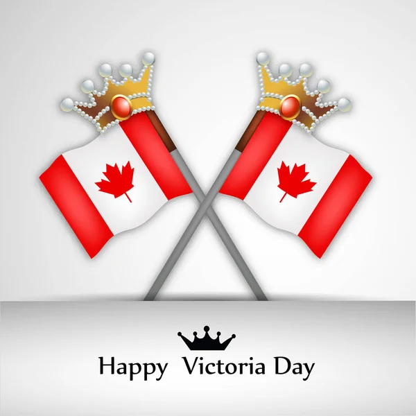 Illustration Canada Victoria Day Background — Stock Vector