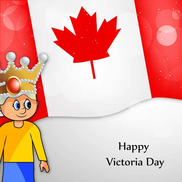 Illustration Canada Victoria Day Background — Stock Vector