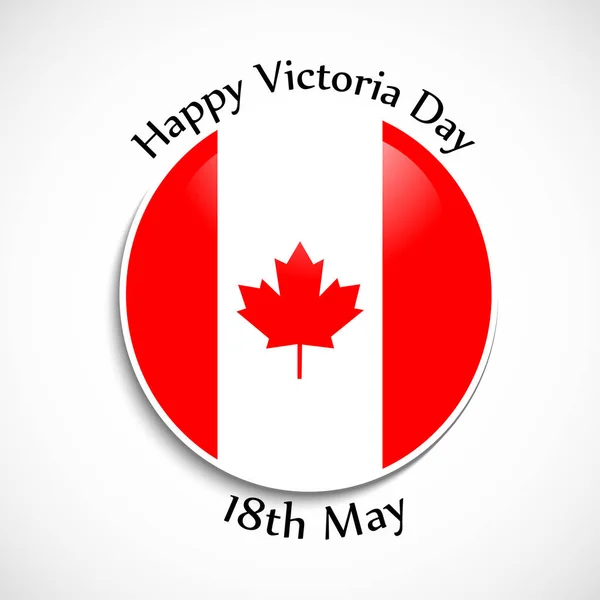 Illustration Canada Victoria Day Background — Stock Vector