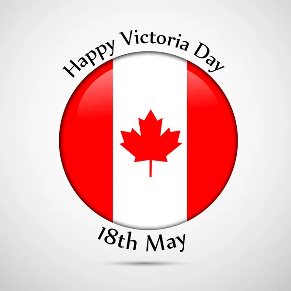 Illustration Canada Victoria Day Background — Stock Vector