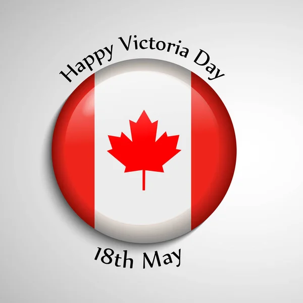 Illustration Canada Victoria Day Background — Stock Vector