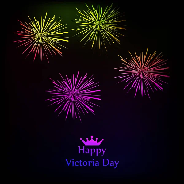 Illustrazione Del Canada Victoria Day Sfondo — Vettoriale Stock